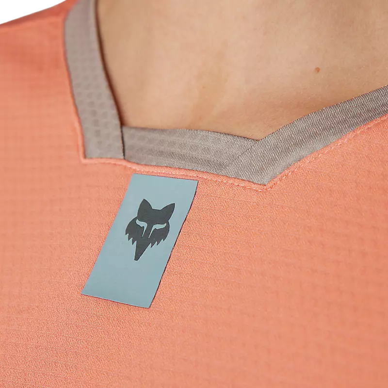 Fox Womens Defend Long Sleeve Jersey - Salmon SALE