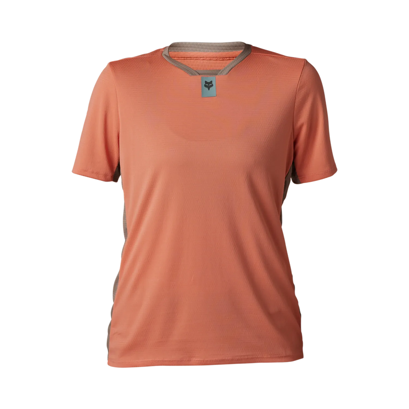 Fox Womens Defend Short Sleeve Jersey - Salmon SALE