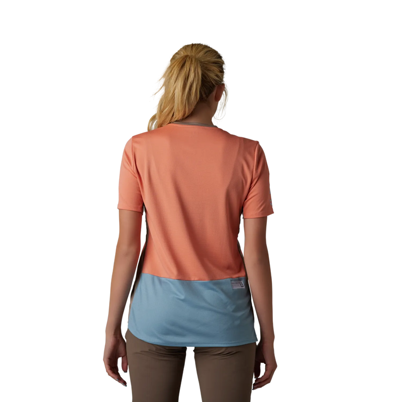 Fox Womens Defend Short Sleeve Jersey - Salmon SALE