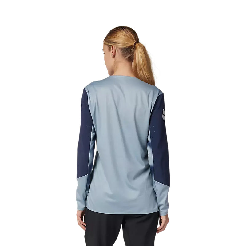 Fox Womens Defend Taunt Long Sleeve Jersey -  Gunmetal Grey SALE