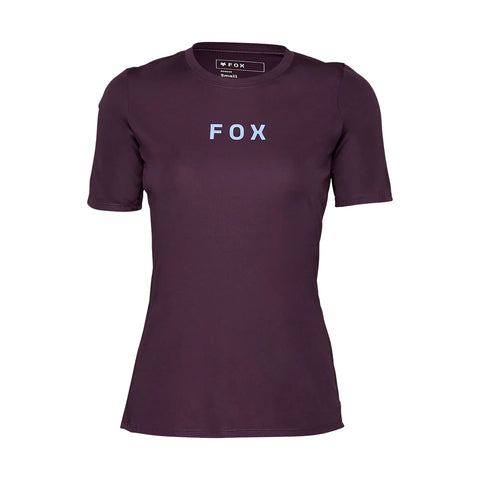 Fox Womens Ranger Wordmark Short Sleeve Jersey - Purple SALE