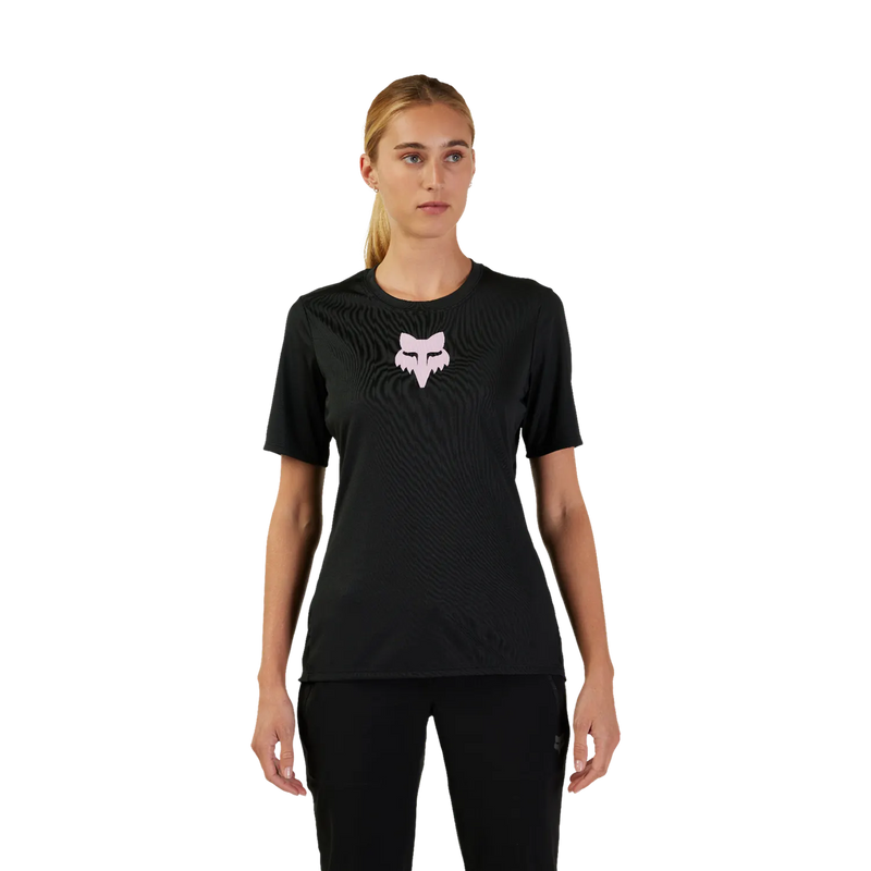 Fox Womens Ranger Fox Head Short Sleeve Jersey - Black SALE