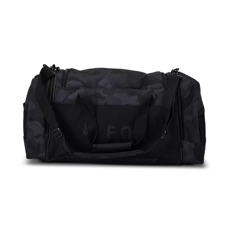 Fox 180 Black Camo Duffle Gear Bag - Black Camoflage