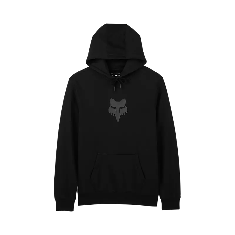 Fox Head Pullover Hoodie - Black / Black