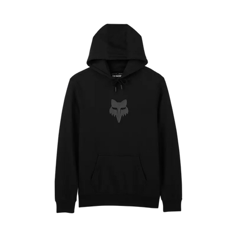 Fox Head Pullover Hoodie - Black / Black