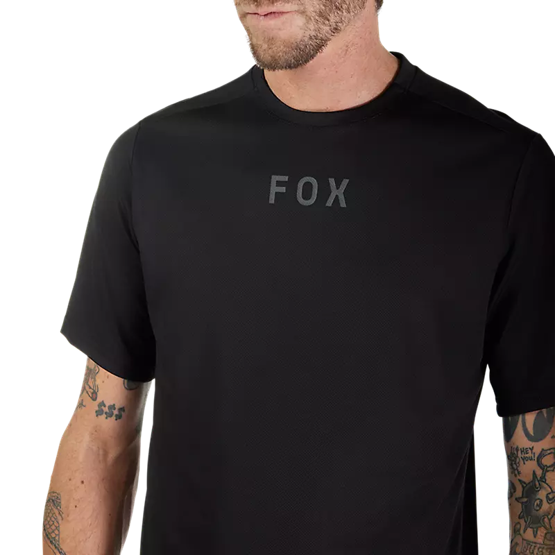Fox Ranger Wordmark Short Sleeve Jersey - Black