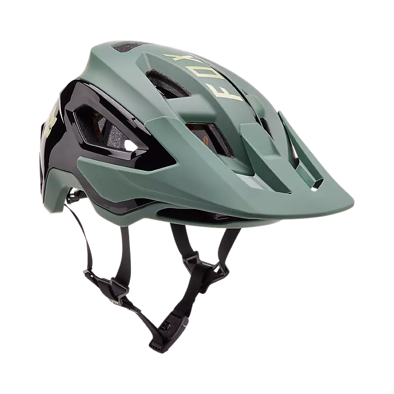 Sale - Fox Speedframe Pro Helmet - Blocked - Hunter Green - AW24