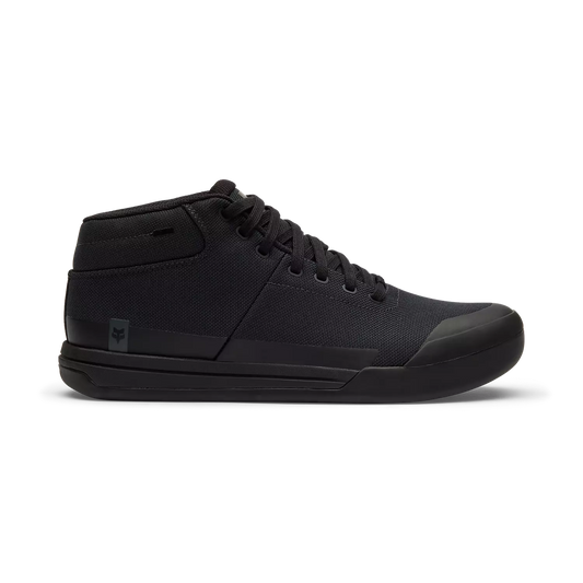 Fox Union Canvas Mid Flat Shoes - Black
