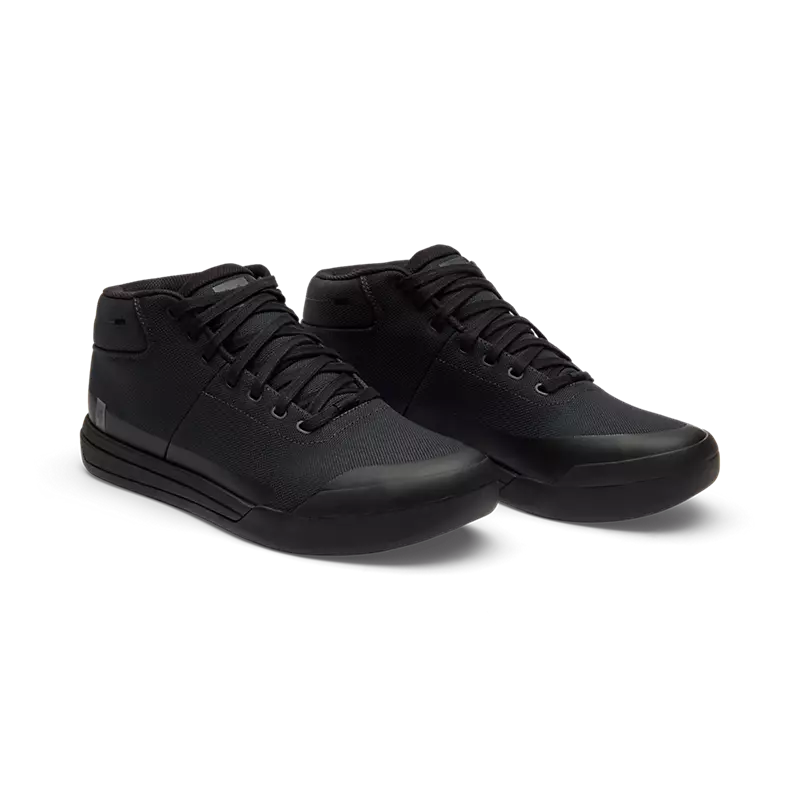 Fox Union Canvas Mid Flat Shoes - Black