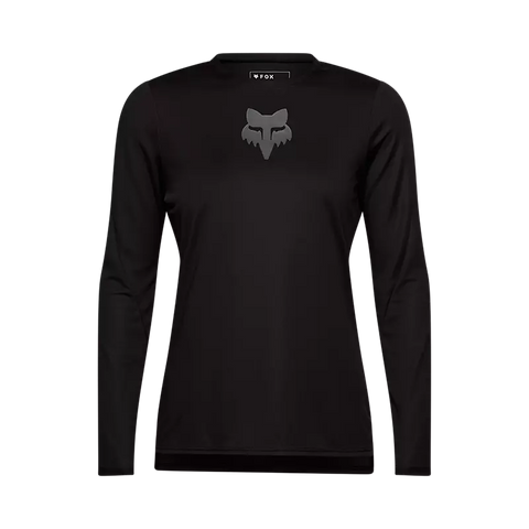 Fox Womens Ranger Fox Head Long Sleeve Jersey - Black