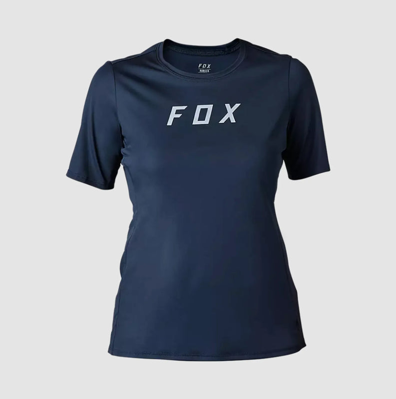 Fox Womens Ranger Fox Head Short Sleeve Jersey - Midnight Blue SALE