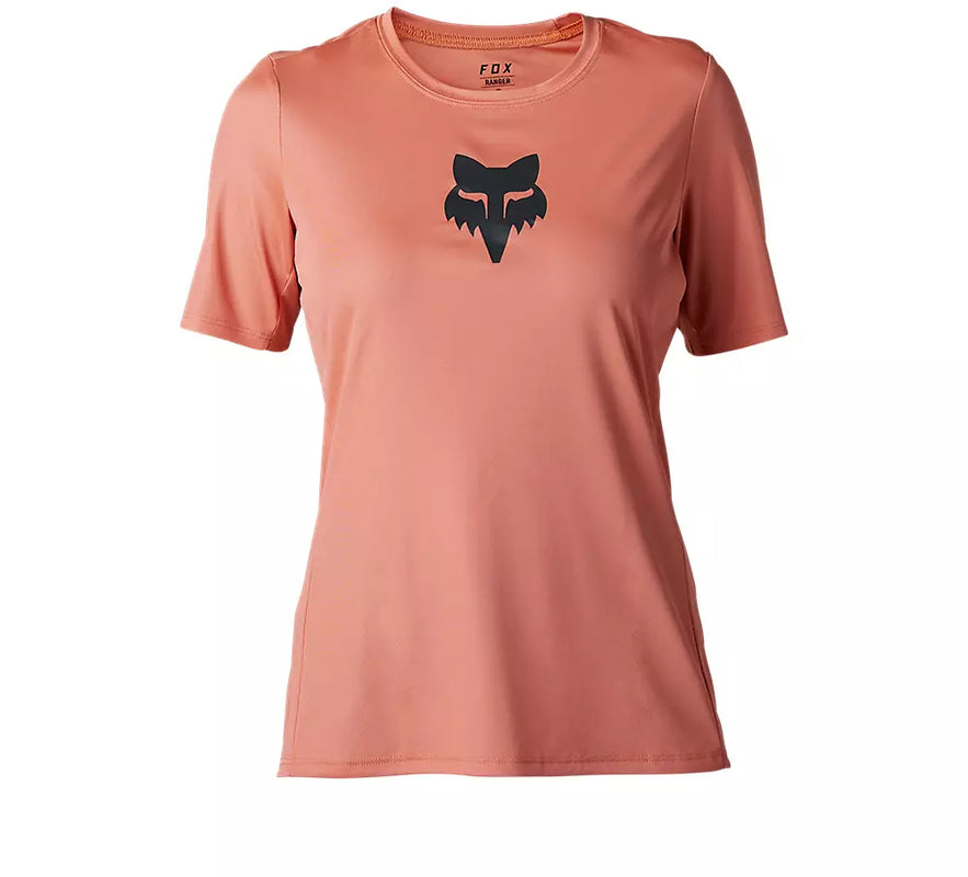 Fox Womens Ranger Fox Head Short Sleeve Jersey - Salmon SALE
