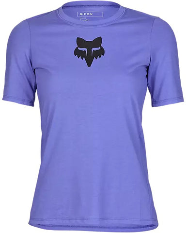 Fox Womens Ranger Fox Head Short Sleeve Jersey - Violet SALE