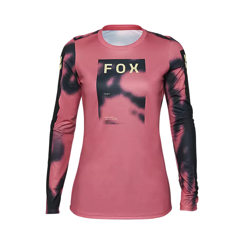 Sale - Fox Womens Ranger Taunt Long Sleeve Jersey - Guava Pink - AW24