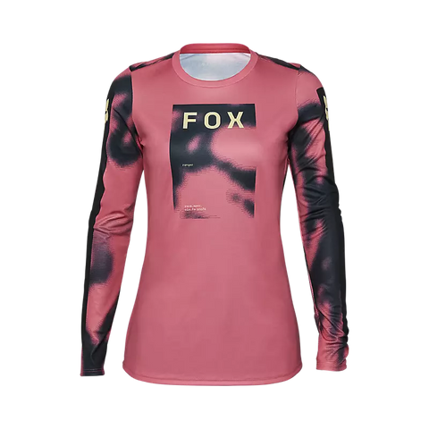 Sale - Fox Womens Ranger Taunt Long Sleeve Jersey - Guava Pink - AW24
