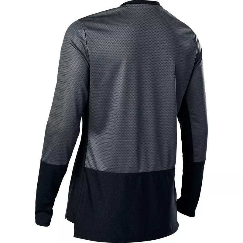 Fox Womens Defend Long Sleeve Jersey - Dark Shadow SALE