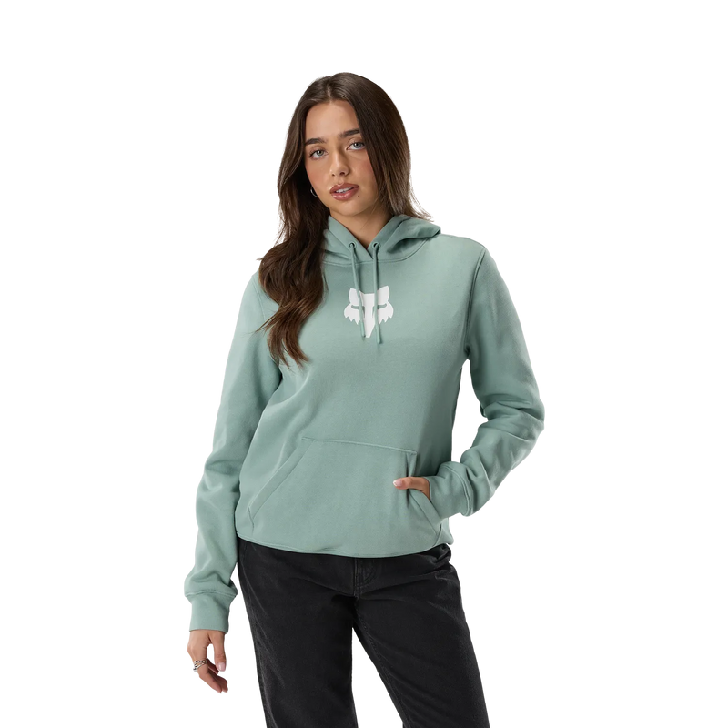 Fox Women's F Head Fleece Pullover Hoodie - Arctic Blue