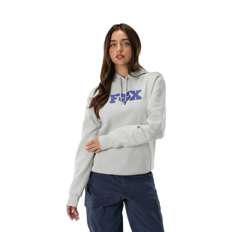 Fox Women's F Head X Fleece Pullover Hoodie - Light Grey