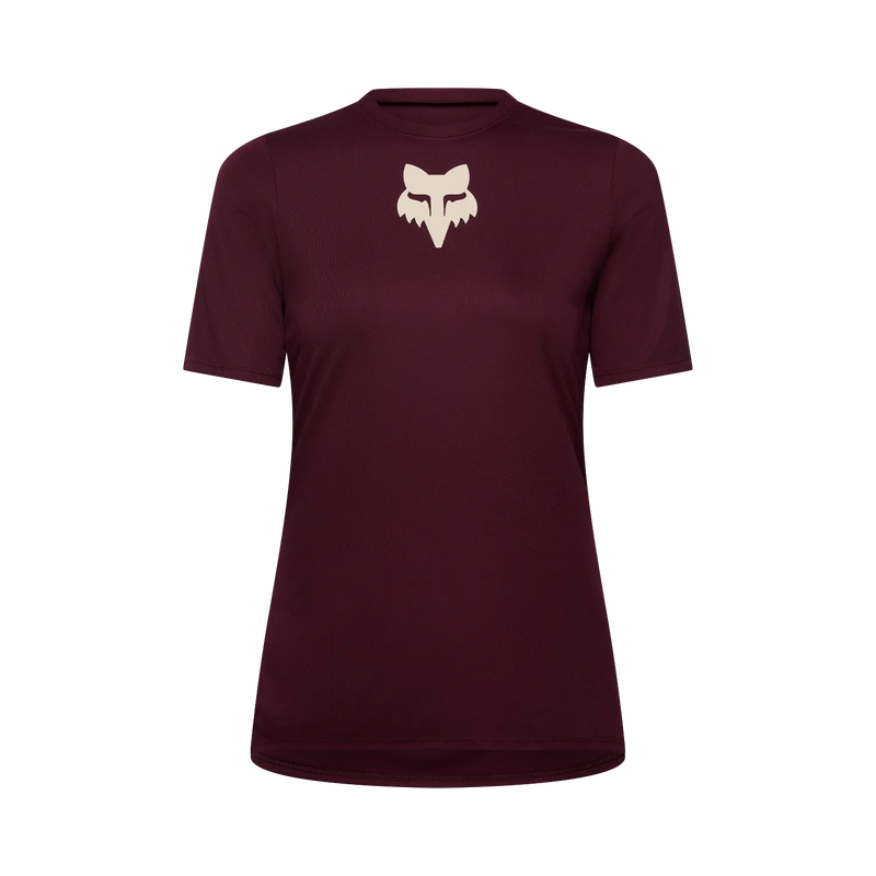 Fox Womens Ranger Fox Head Jersey - Dark Maroon