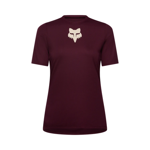 Fox Womens Ranger Fox Head Jersey - Dark Maroon