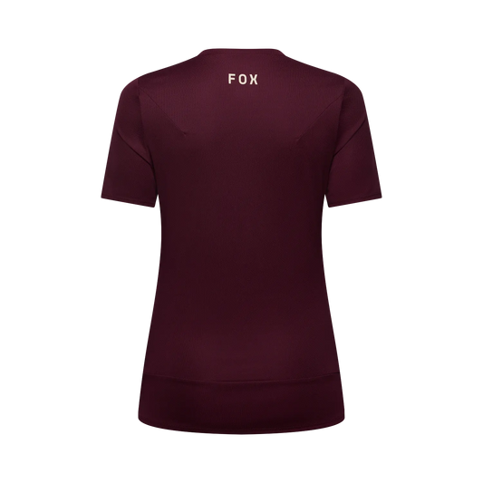Fox Womens Ranger Fox Head Jersey - Dark Maroon