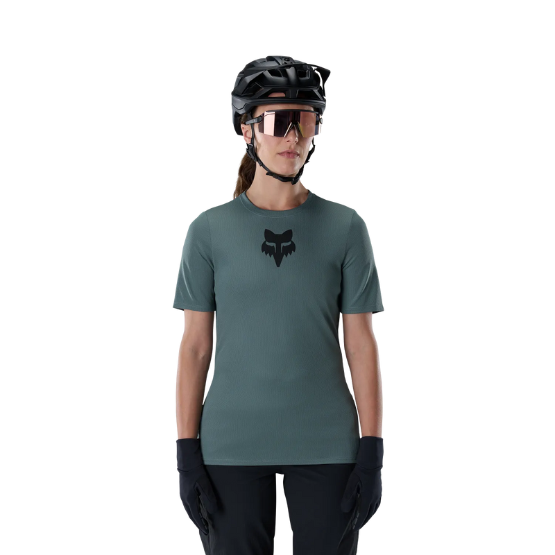 Fox Womens Ranger Fox Head Jersey - Sage Green