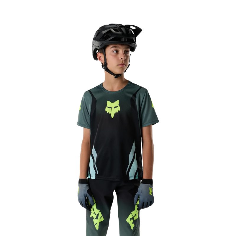 Fox Youth Ranger Short Sleeve Jersey Foundry - Sage Green