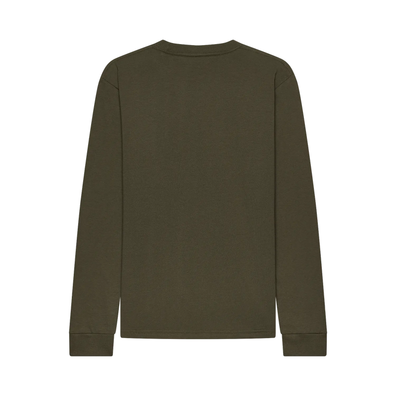 Fox Youth Roughcut Long Sleeve Tee - Dark Green