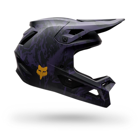Fox Youth Rampage Full Face Helmet - Image Print - Plum - SALE